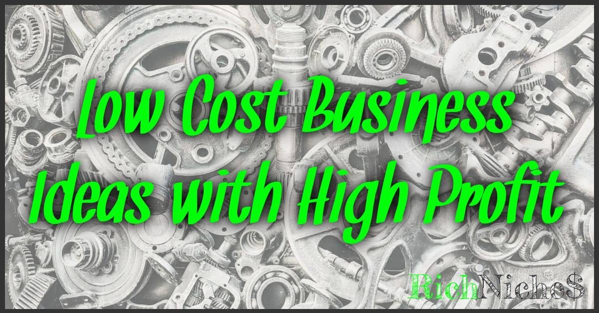 Low Cost Business Ideas with High Profit