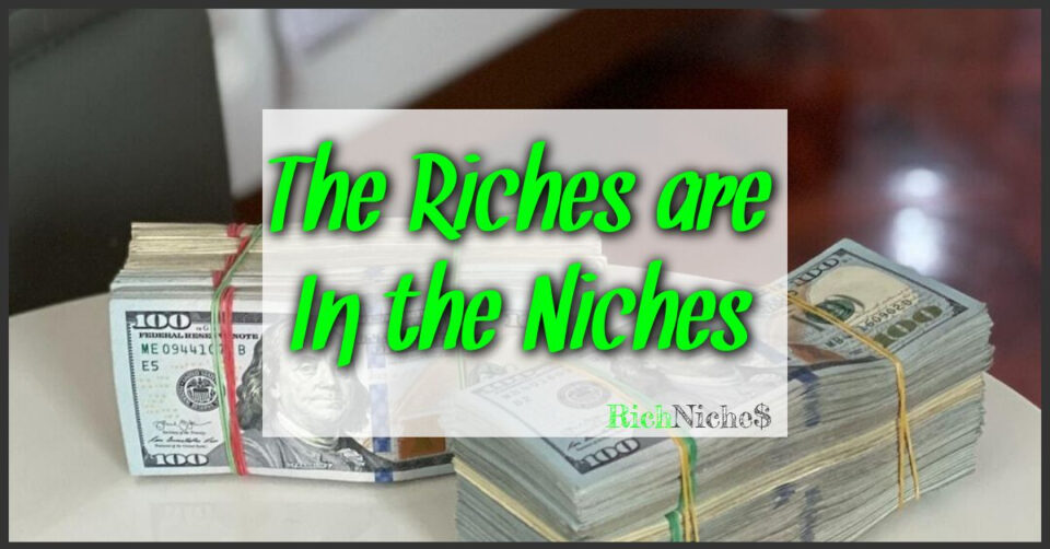 the riches are in the niches
